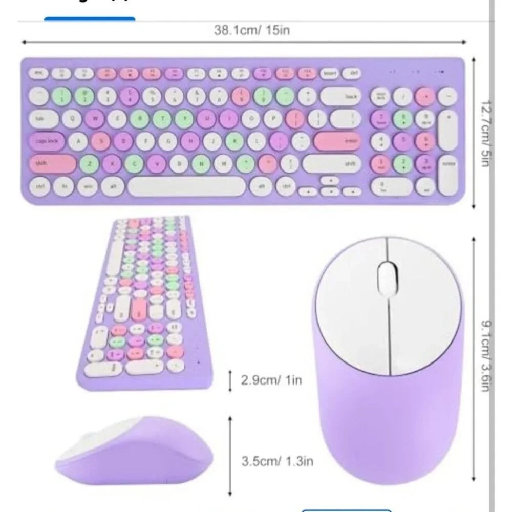 2.4G Wireless Connection Plug and Play Wireless Keyboard and Mouse Combo
